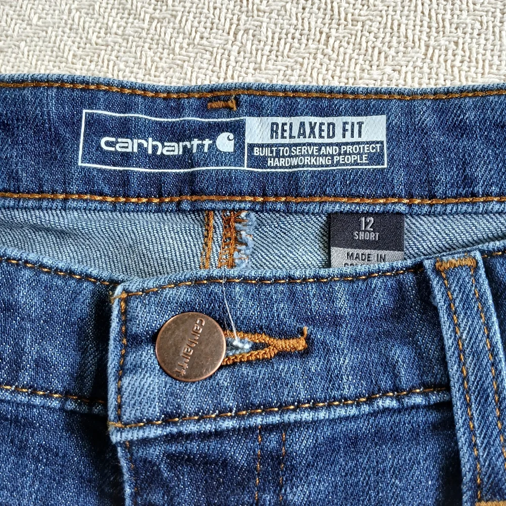 carhartt ♡ relaxed jeans 12 short workwear chic rugged utility blockcore minimal